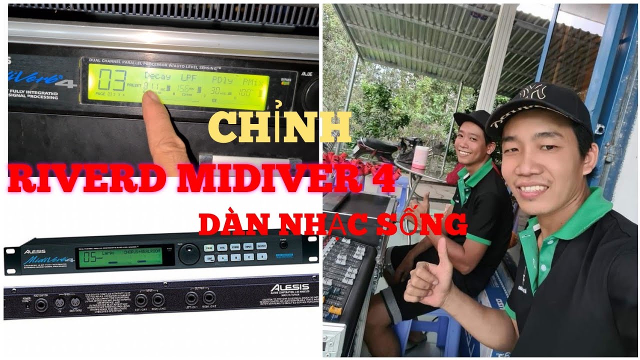 Chia sẽ Chỉnh Reverd trên midiverd 4 trên dàn nhac sống || Âm thanh kẹo kéo