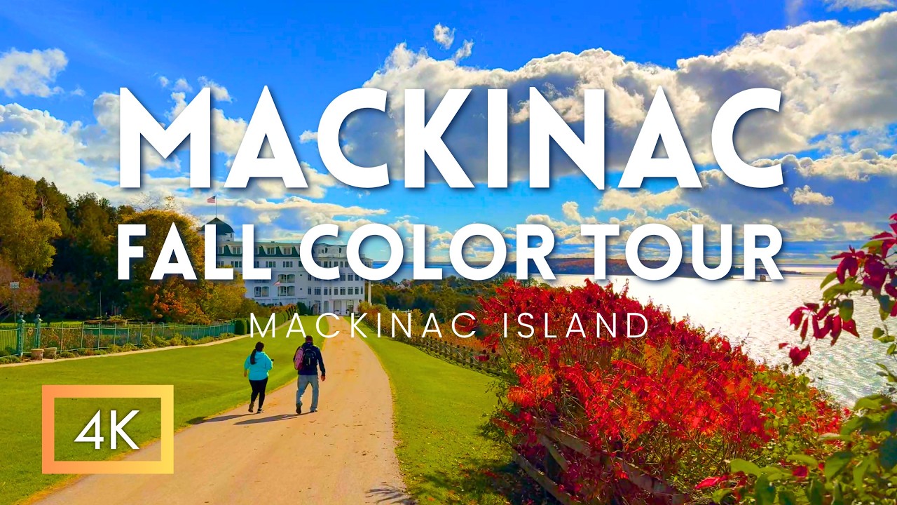 Scenic Fall Color Tour on Mackinac Island | A Famous Island With No Cars!