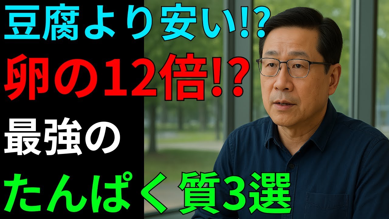卵の12倍!? 筋肉減少を防ぐ最強たんぱく質3選｜シニア必見｜健康長寿の秘密
