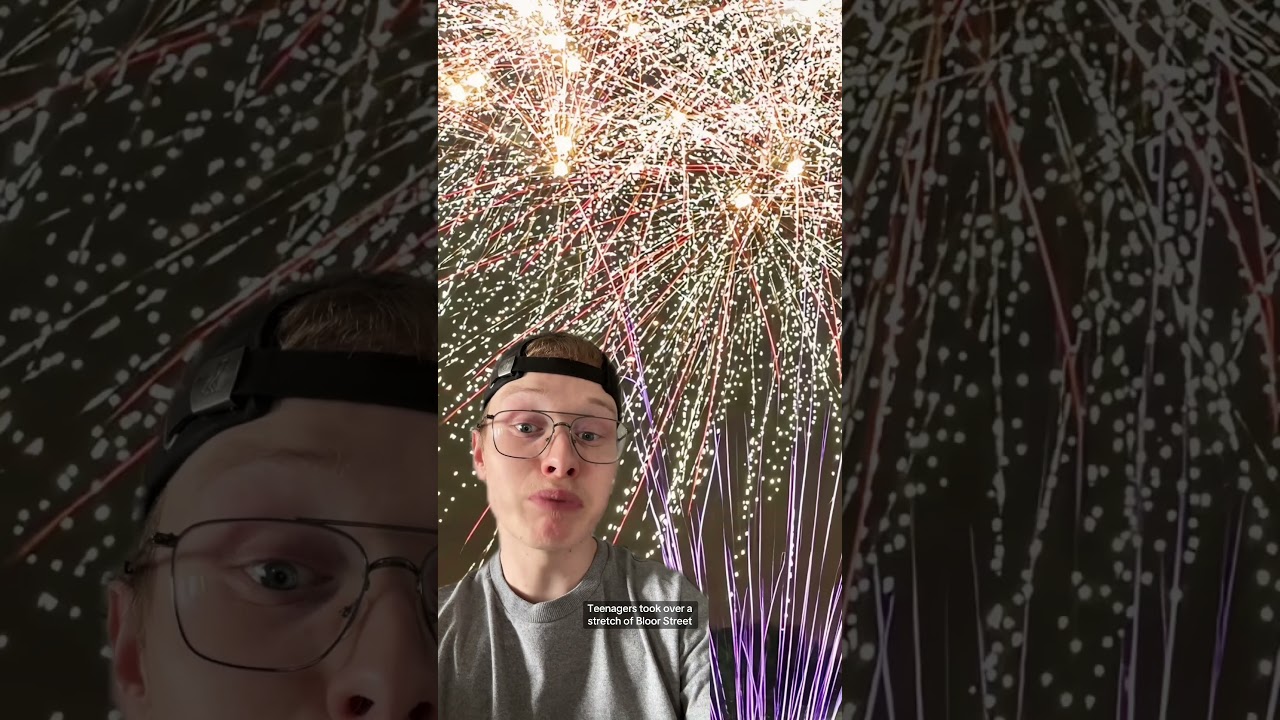 People were very dangerous with fireworks on Victoria Day in Toronto 