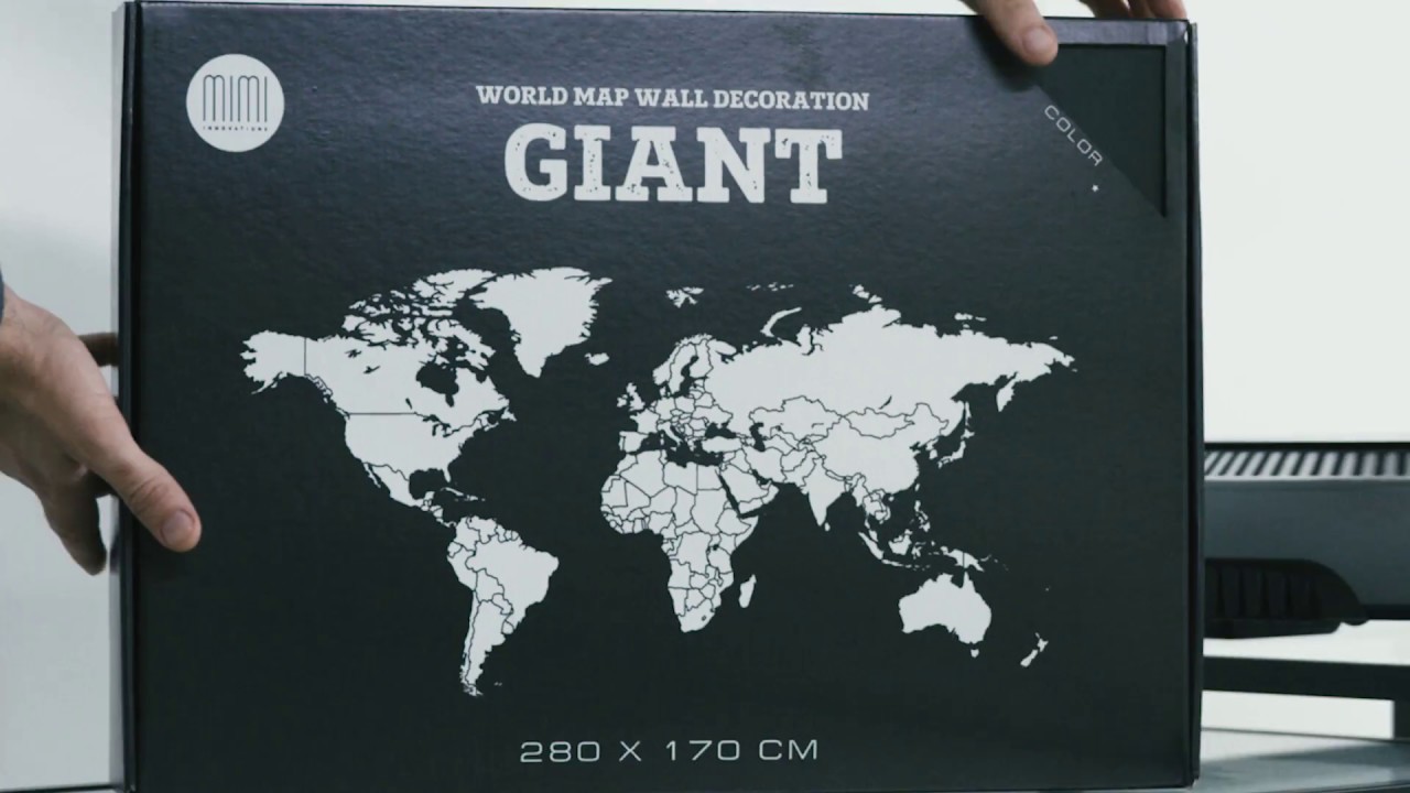 World Map Wall Decoration GIANT