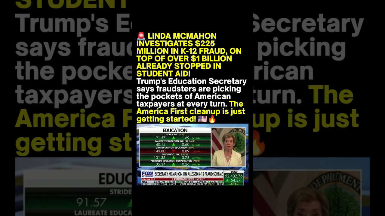 Linda McMahon Announces Fraud Crackdown 🚨