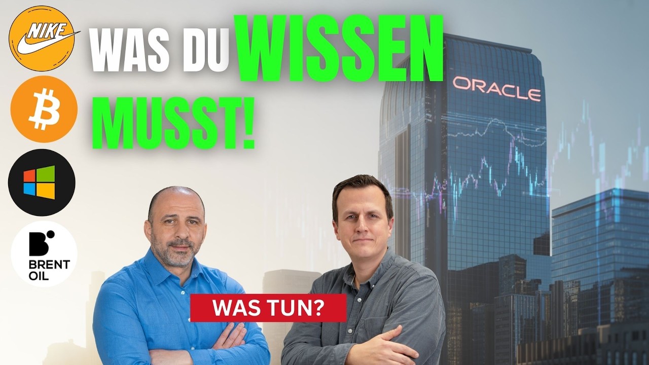 Oracle mit starken Zahlen! | Brent Öl | Oracle | Microsoft | Nike | Bitcoin