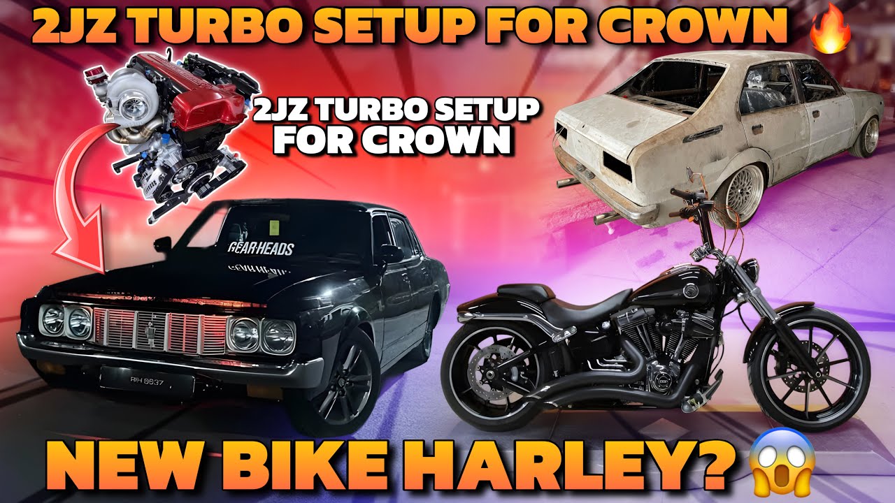 Toyota Crown 2JZ Turbo Setup 🔥 Ft KE30 Paint Work Started 👌🏻 New Bike ? 😱