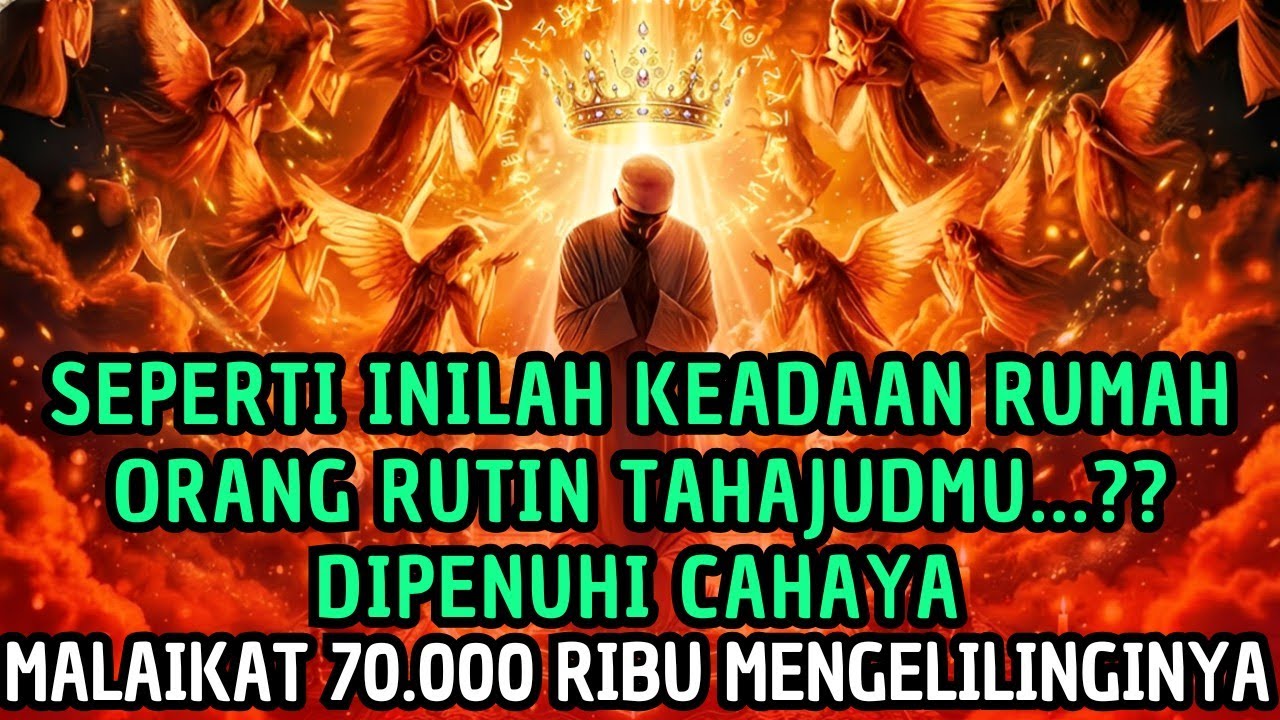 TAHAJUDMU✨ INILAH KEADAAN RUMAH ORANG YANG RAJIN TAHAJUD DIPENUHI CAHAYA 70.000 RIBU PARA MALAIKAT😱🚀