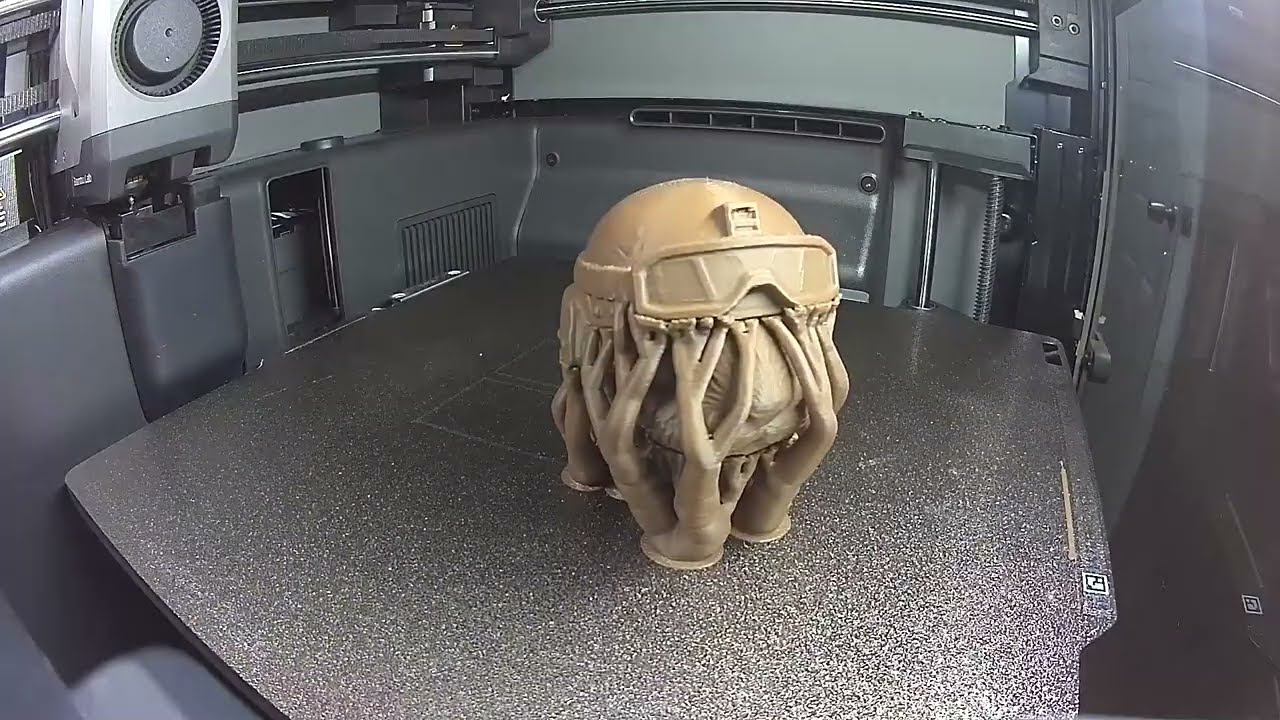 3D Print Timelapse: Tactical Capybara Desk Companion 🦫🪖 | Funny Desk Decor (Bambu Lab P2S/A1 Combo)
