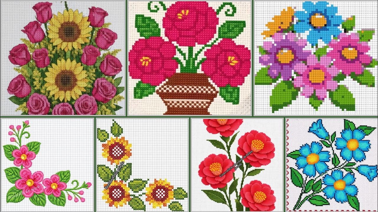 Креативные схемы для вышивки крестом | Уникальные идеи для вышивки #dosutidesign