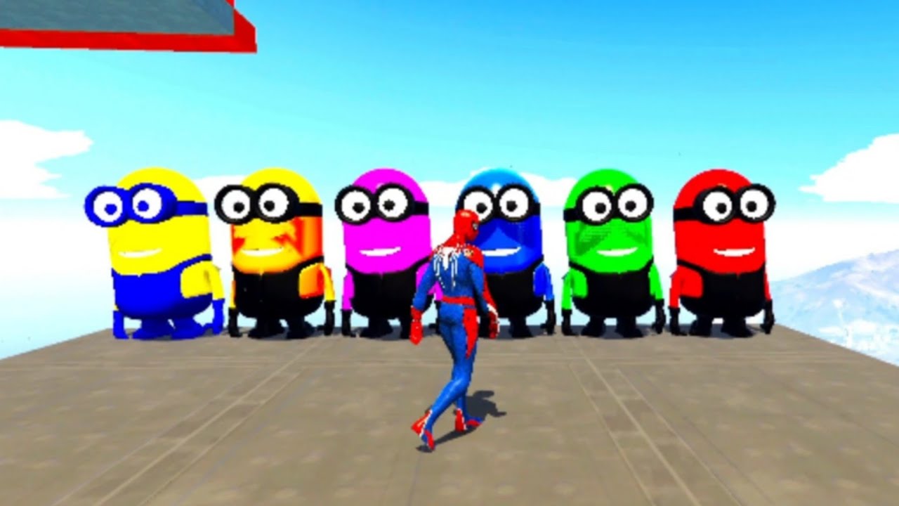 GTA 5 Euphoria Ragdolls 😂 Spiderman vs Minions | Epic Fails & Funny Physics