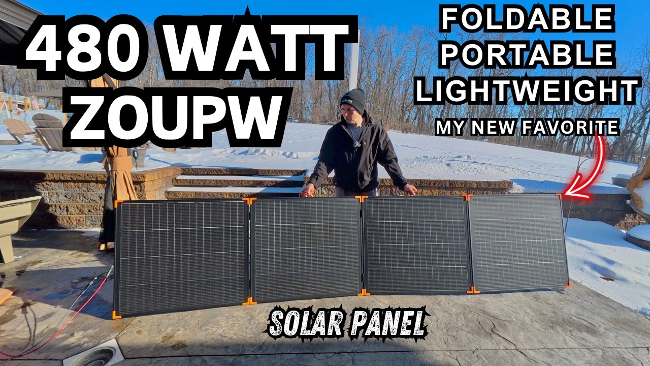 ZOUPW 480W Bifacial Portable Solar Panel Review: Lighter Than 450w + More Power