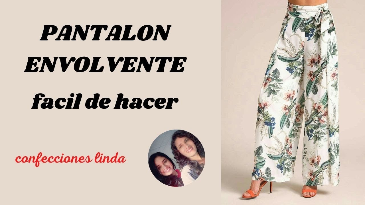PANTALON ENVOLVENTE FACIL DE HACER / PANTALON FALDA DELANTAL