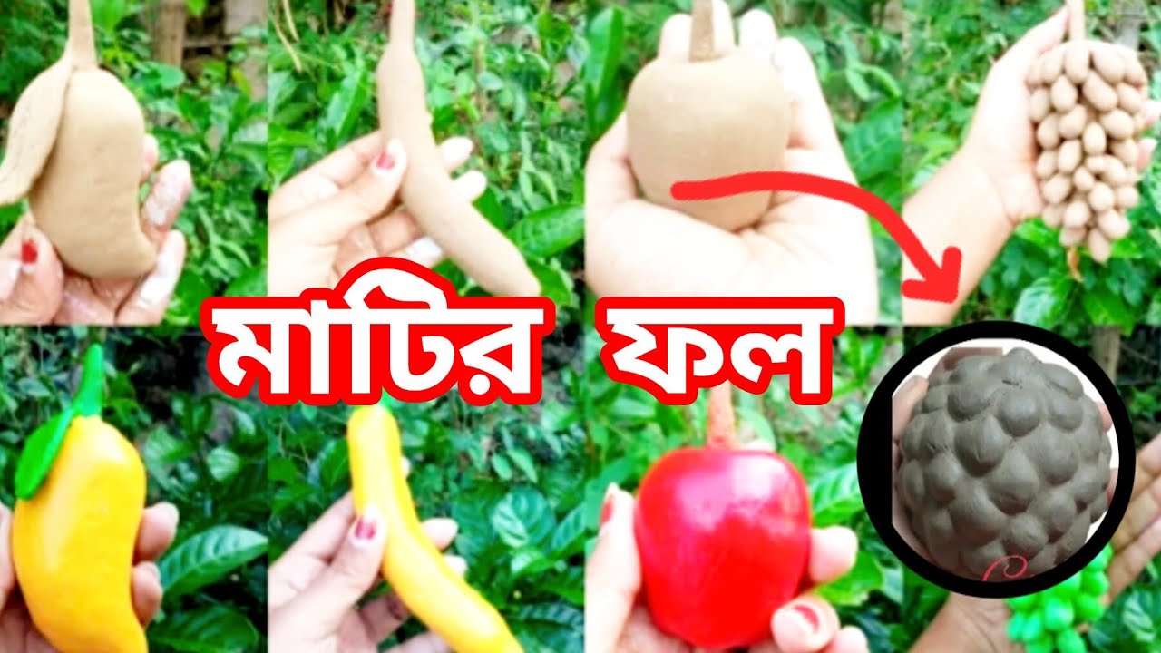 How To Make A Custard Apple With Clay |