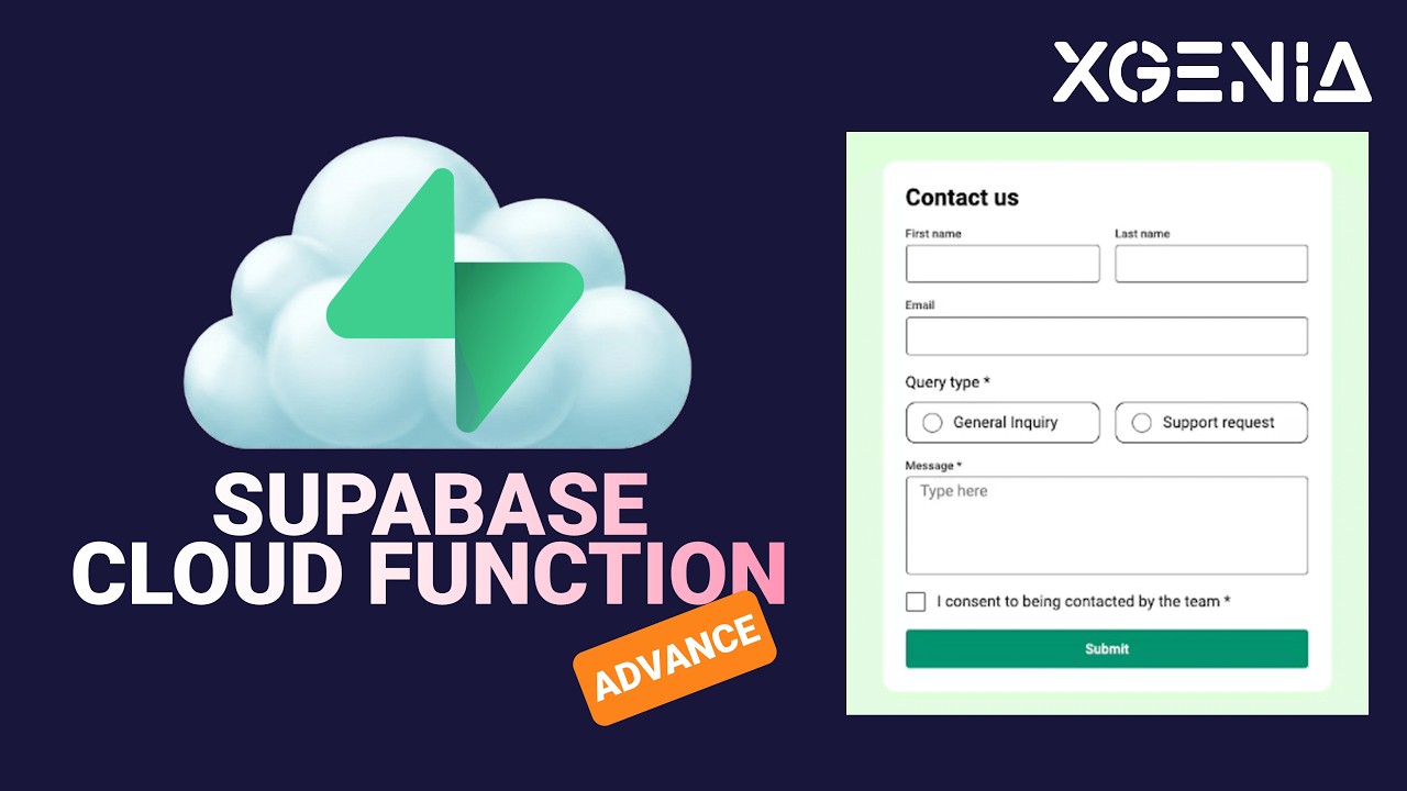XGENIA Tutorial: Supabase Cloud Function Setup - ADVANCE