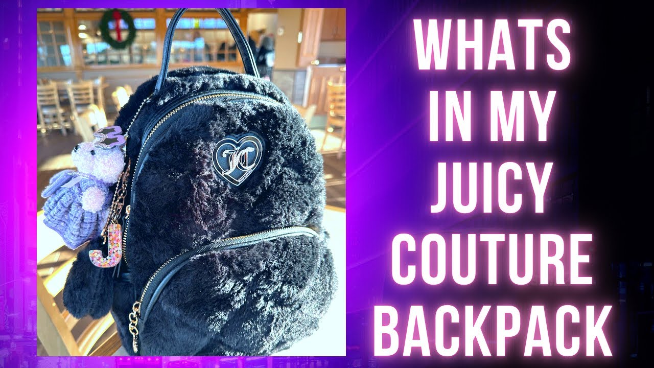 Что у меня в сумке! Рюкзак Juicy Couture Lets Get Cozy!! ❤️❤️