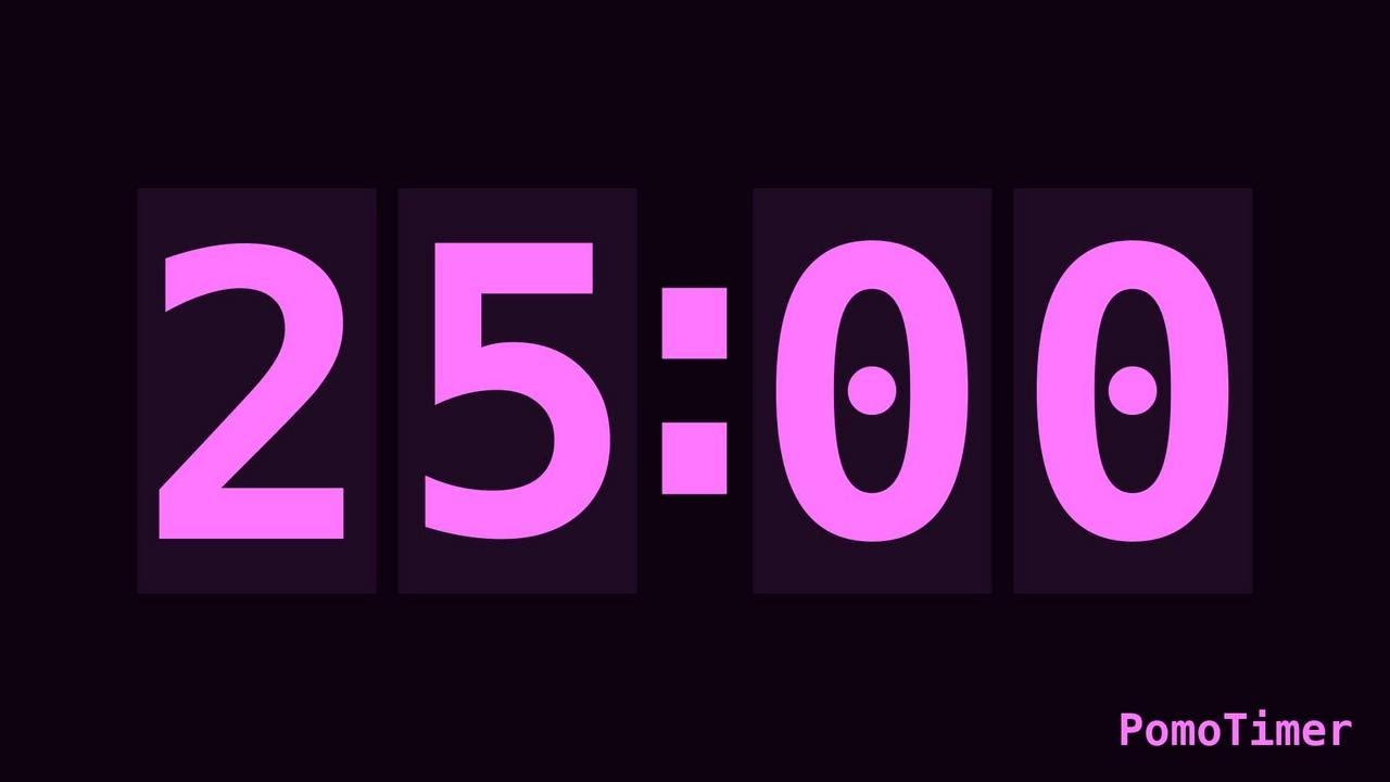 Pomodoro 25/5 with Background Music | 3 Hour Focus Session 🍅