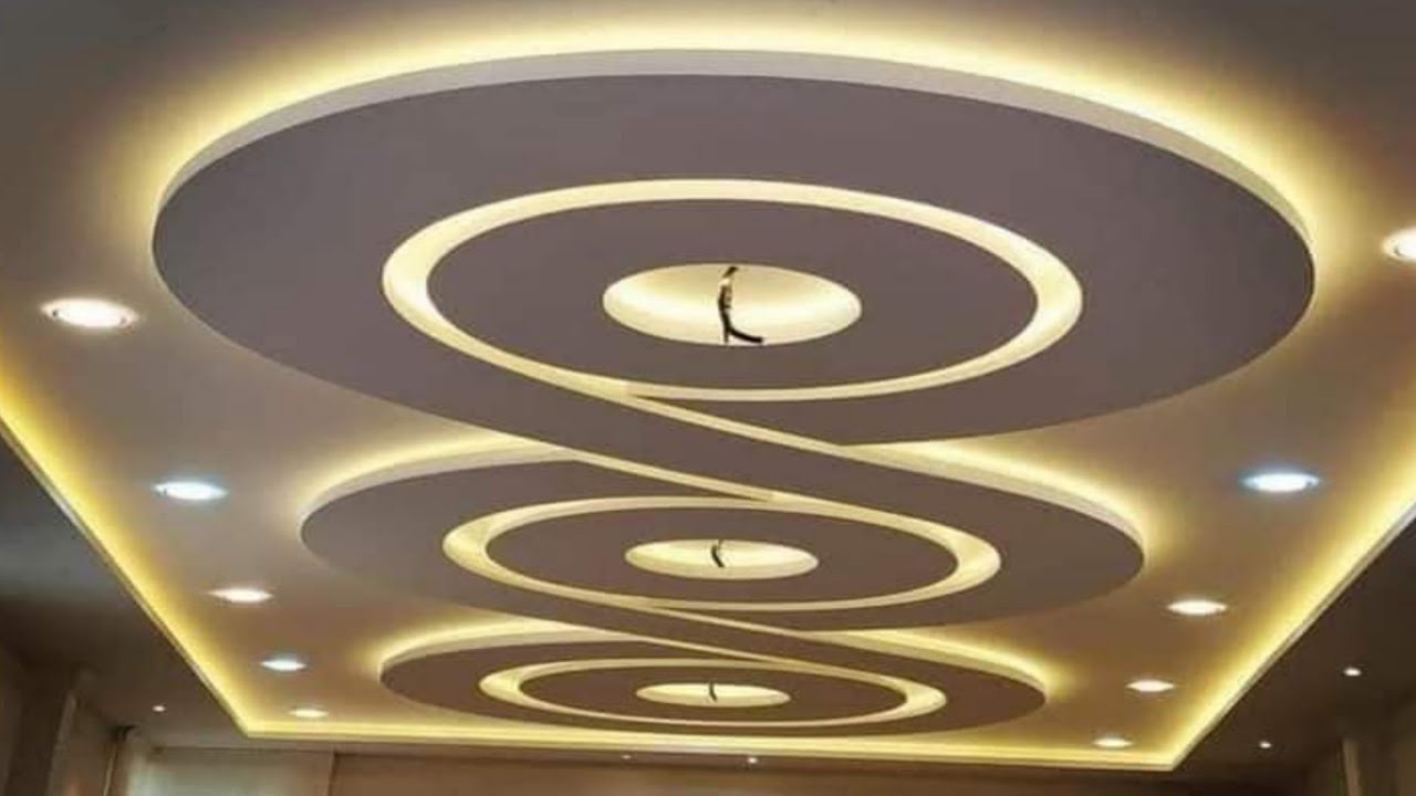 كيفية رسم وتصميم ديكور جبس صالون سامبل للمبتدئين في 3 دقايق How to design a gypsum board ceiling