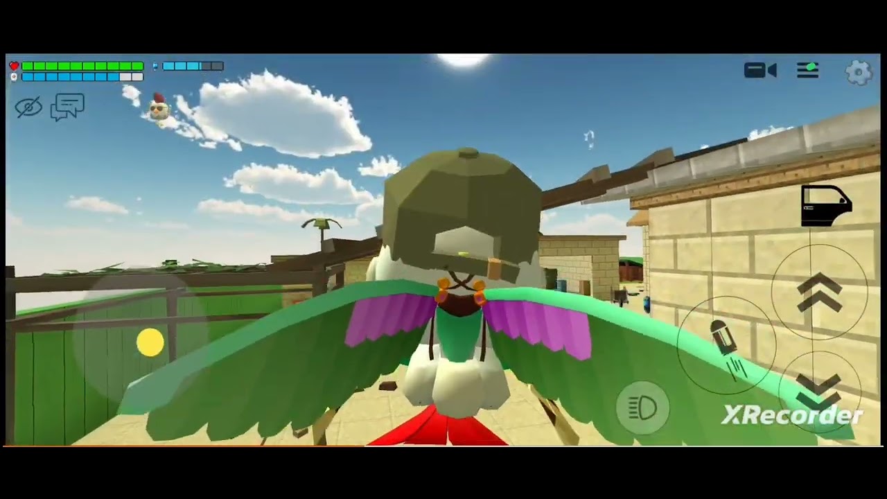 Для вас открывал видео (название) Офигеть вертолёт в Chicken Gun