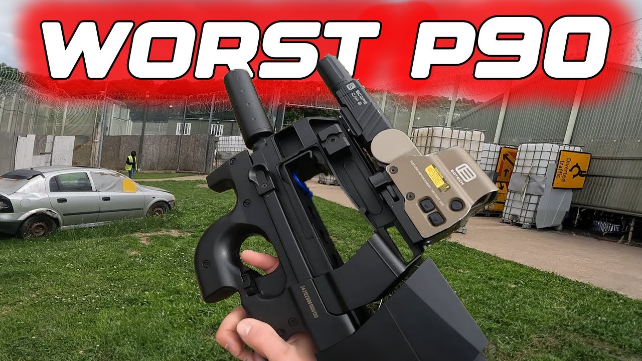 Playing Airsoft With The WORST P90 (Abandoned Prison)