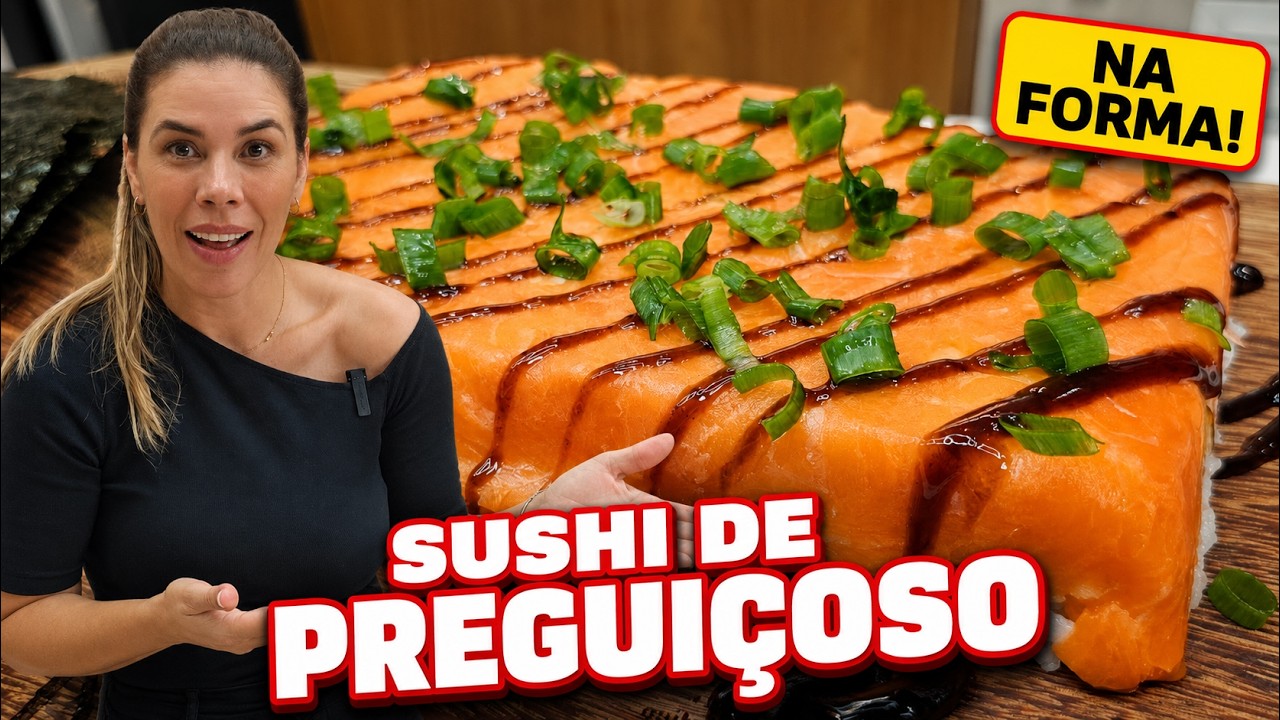 SUSHI FÁCIL! RECEITA VIRALIZADA! VALE A PENA! 