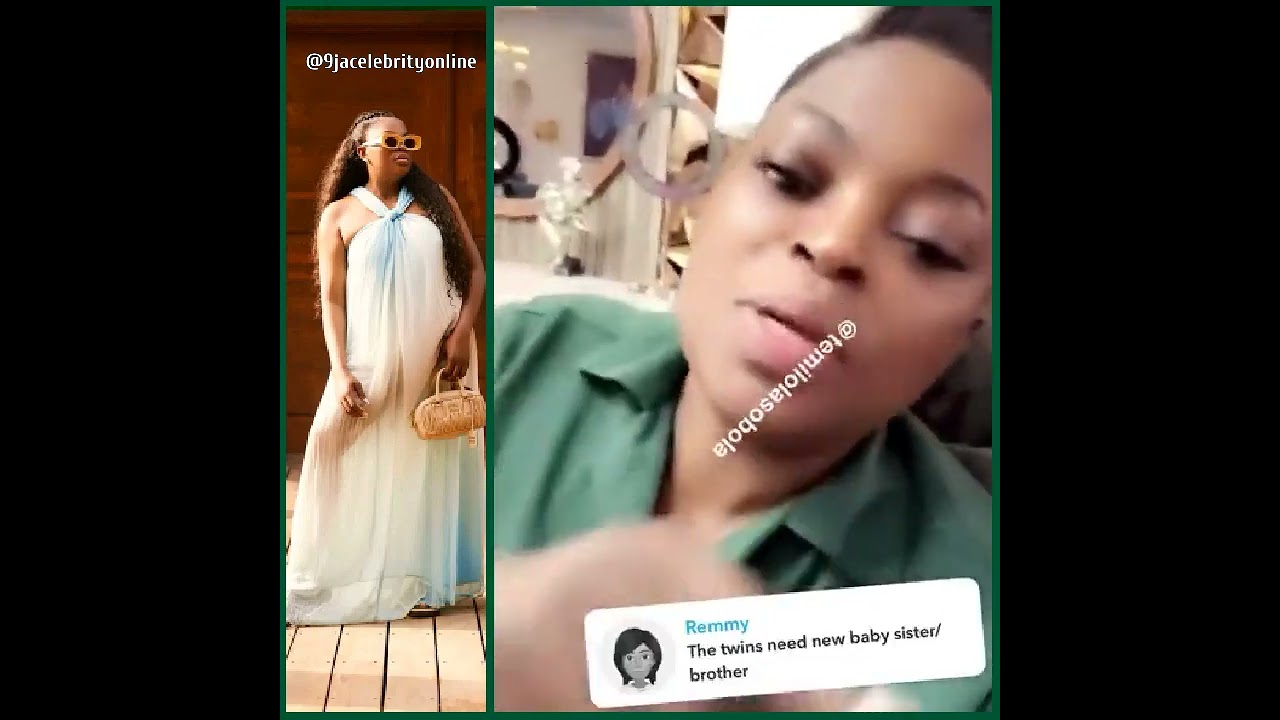 Funke Akindele replies a fan who told her she needs to give birth to another baby after the twins 😂