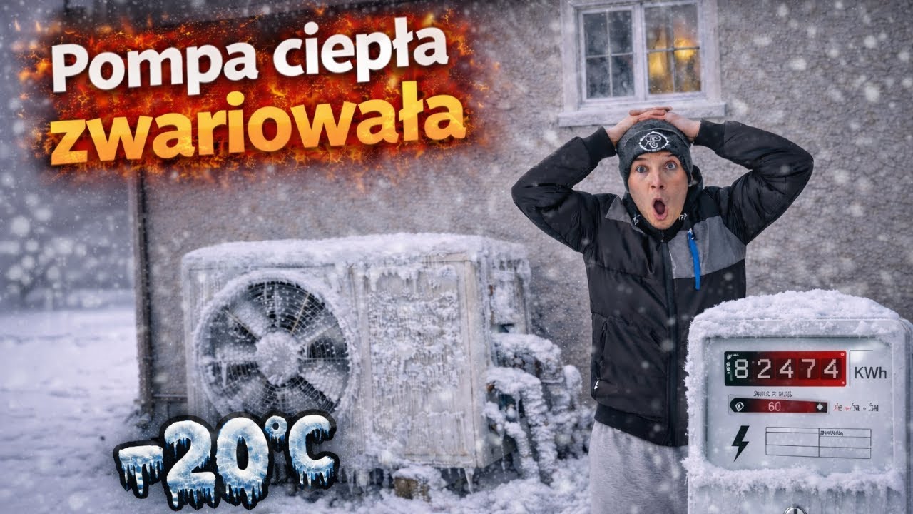 -20°C Pompa ciepła zwariowała. Najzimniejsza doba w ciągu roku. Ile kosztowało mnie ogrzanie domu?