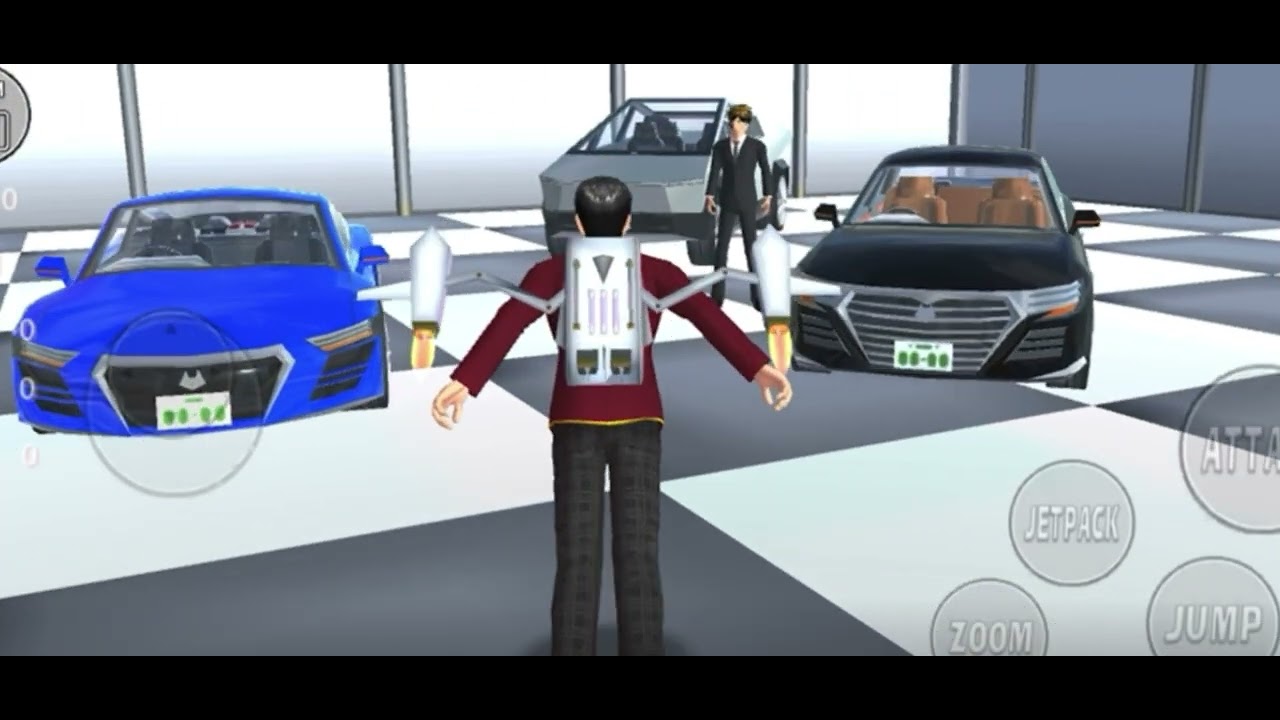 Funny Sakura School Simulater car accident 🤣#katseye #sakuraschoolsimulator #fypシ 