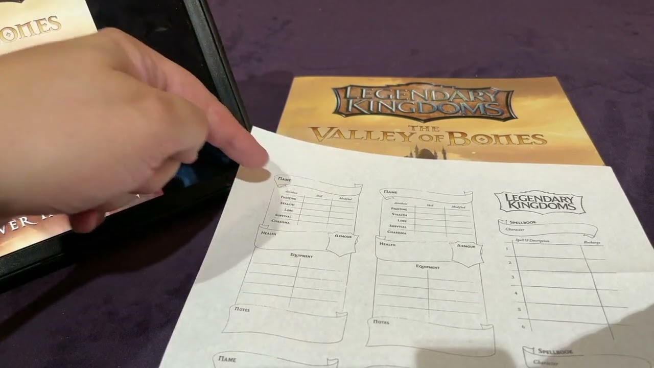 Legendary Kingdoms - Valley of Bones pt1 - Intro and character creation