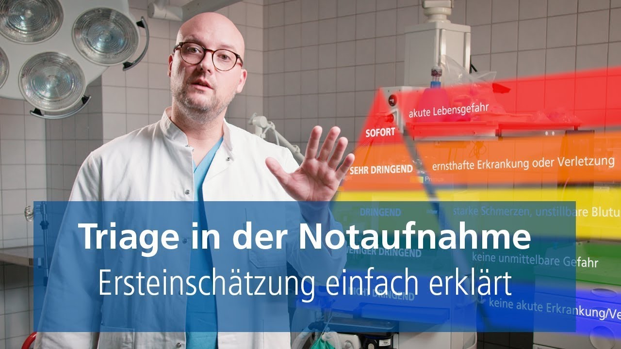 Triage in der Notaufnahme | Abläufe der Ersteinschätzung kurz erklärt
