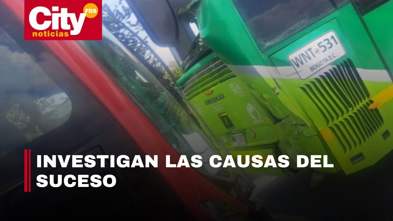Grave accidente entre dos buses de TransMilenio dejó 14 personas heridas | CityTv