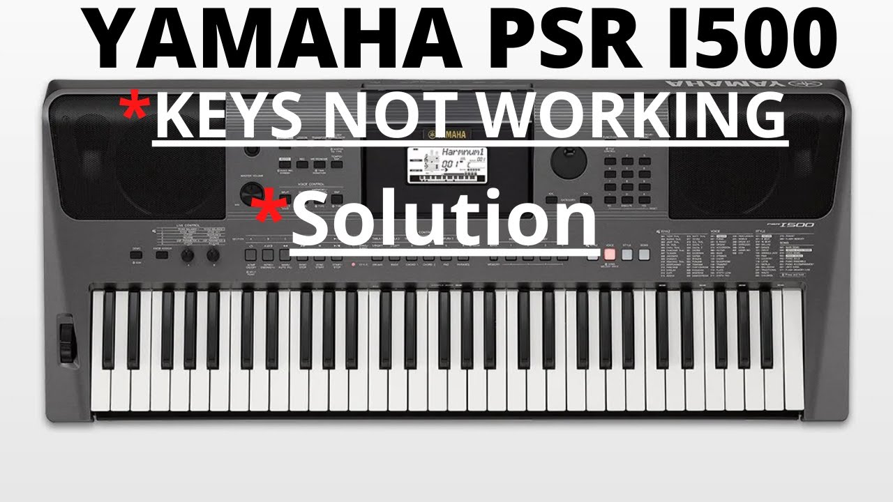 YAMAHA PSR i500 keyboard rubber pad changing