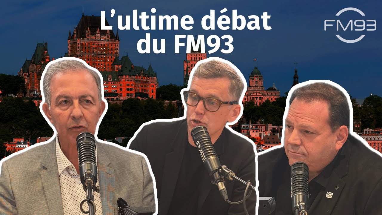 L'ultime d&eacute;bat du FM93 des candidats &agrave; la mairie de Qu&eacute;bec : Marchand attaqu&eacute; sur sa fin de mandat