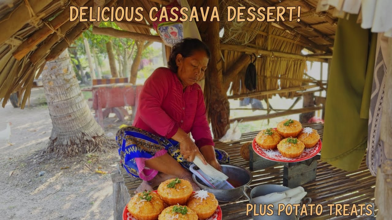 An elderly couple making a rustic style snack looks easy to make