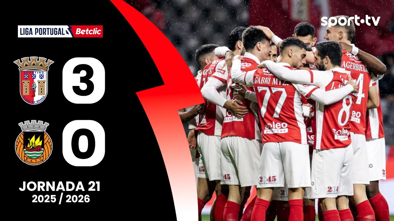 Resumo: Braga 3-0 Rio Ave - Liga Portugal Betclic | sport tv