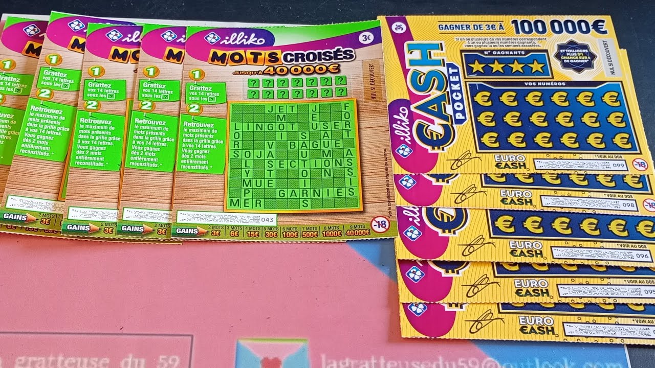 Cash croisés mots pocket | Tickets illiko FDJ ~616~