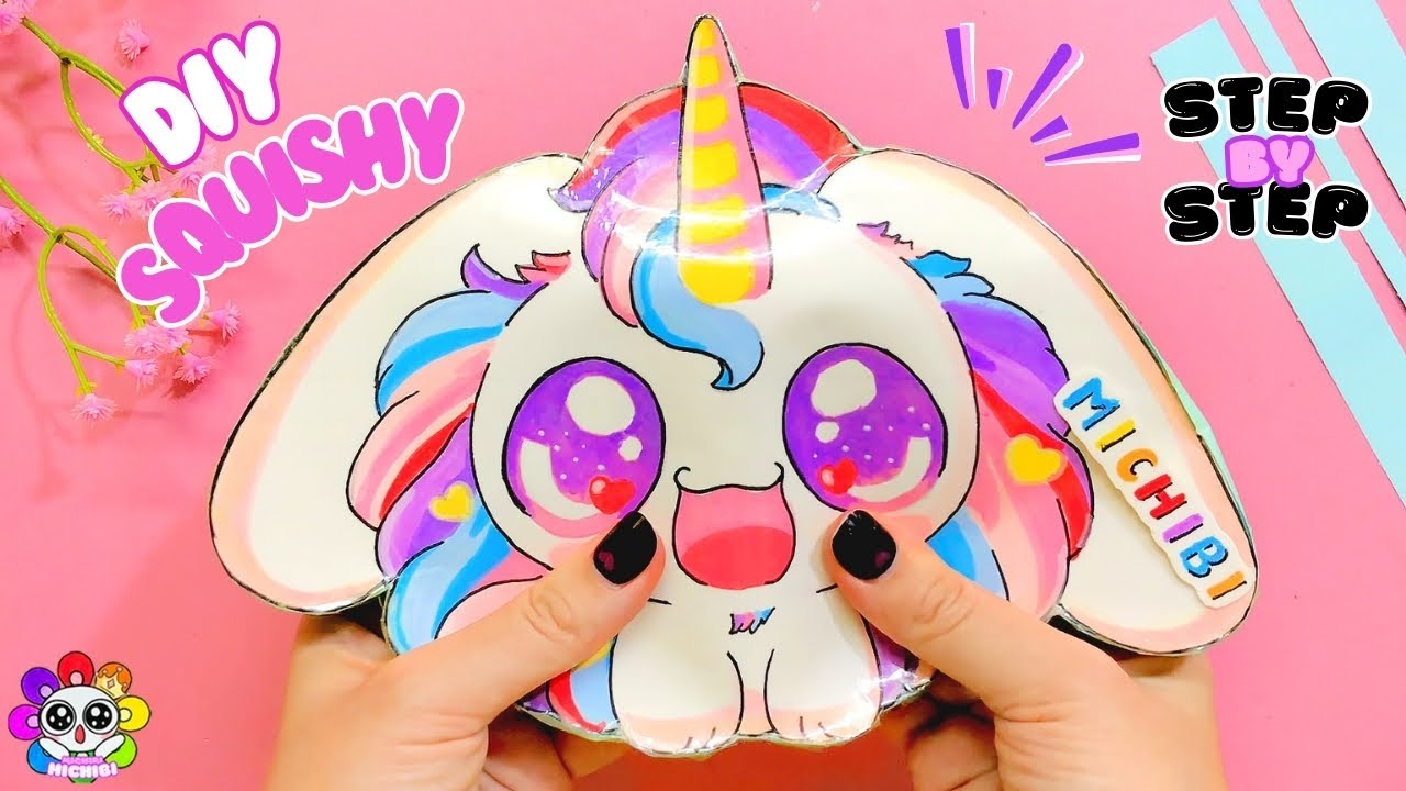 SQUISHY !! Making this Viral Squishy?  DIY Your Anti stress Squishy At Home | Unicorn Paper Squishy
