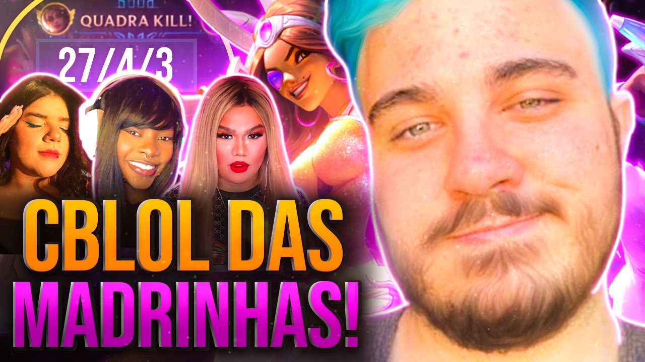 A NICKY TILTOU CONTRA MINHA SAMIRA NO CBLOL DAS MADRINHAS! (ft. Jinki, Jojo & Rebeca) │ LoL