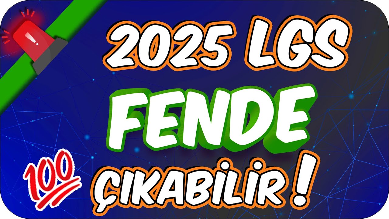 LGS FENDE ÇIKABİLİR! 🎯 SINAVDAN ÖNCE BU SORULARI GÖR❗
