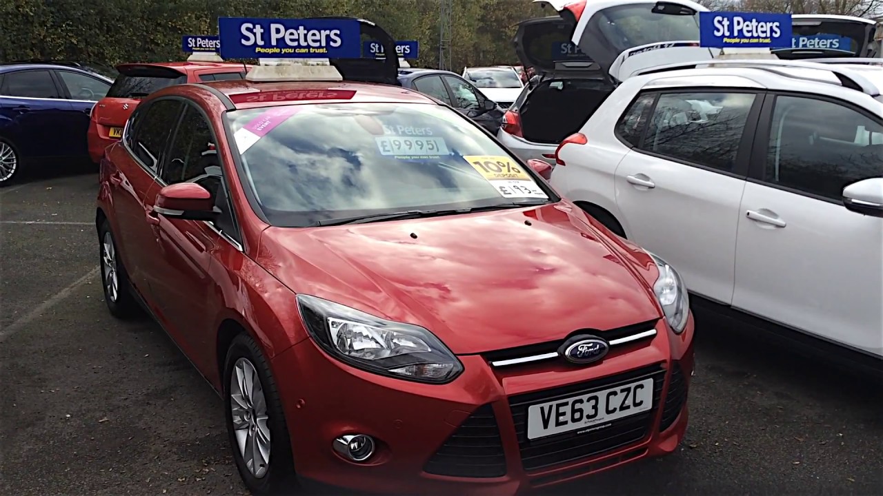 2013 Ford Focus 1.0 SCTI (125ps) EcoBoost Titanium Navigator VE63 CZC at St Peter's Peugeot