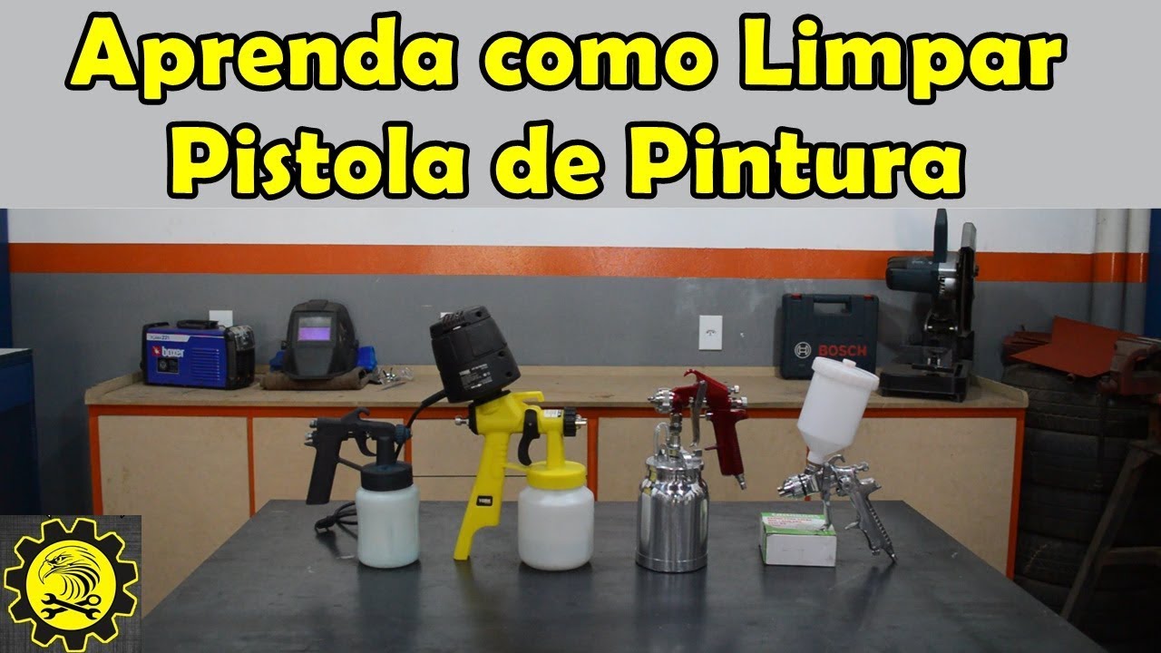 Limpeza da Pistola de Pintura