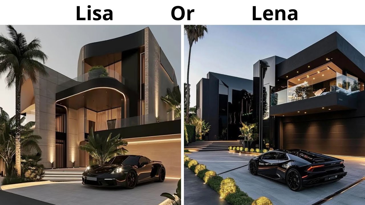 LISA or LENA😍❤️|| Luxurious houses, rooms, bedrooms🏠✨