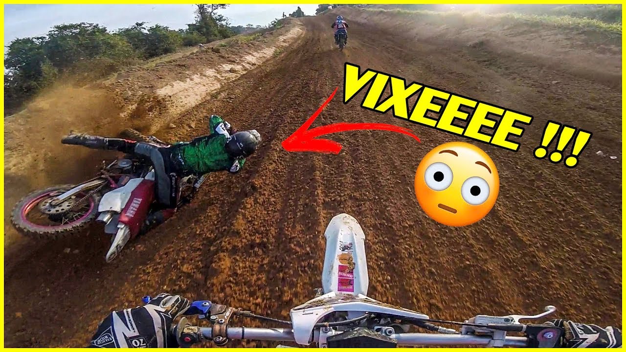 Piloto Caiu na Minha Frente na Corrida de Velocross | DT200 Dando Trabalho na VX200 !