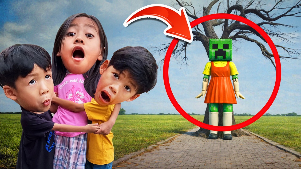 พวกเราเล่นสควิดเกมส์กับเจ้าครีพเปอร์ I หนูดีมาแล้วจ้า