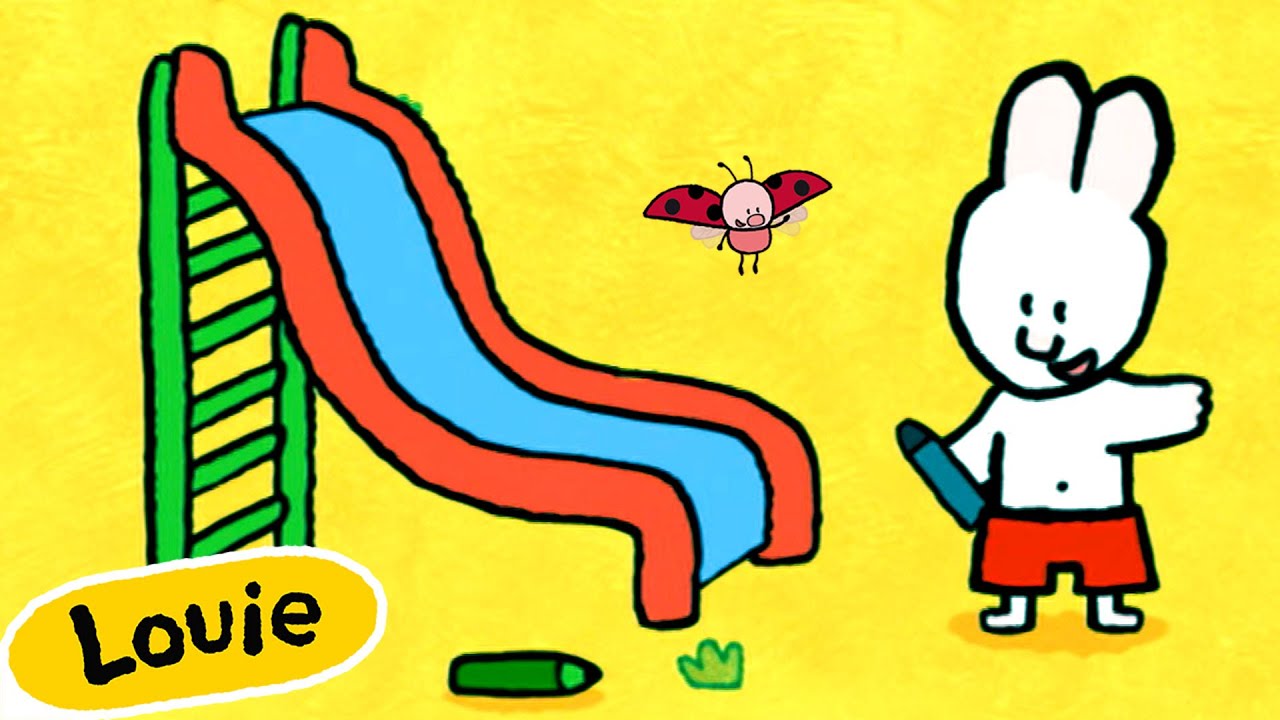 🐰🎨 Louie, dibújame un TOBOGÁN🐴 Temporada 1 Episodio 18 | Dibujos Para niños