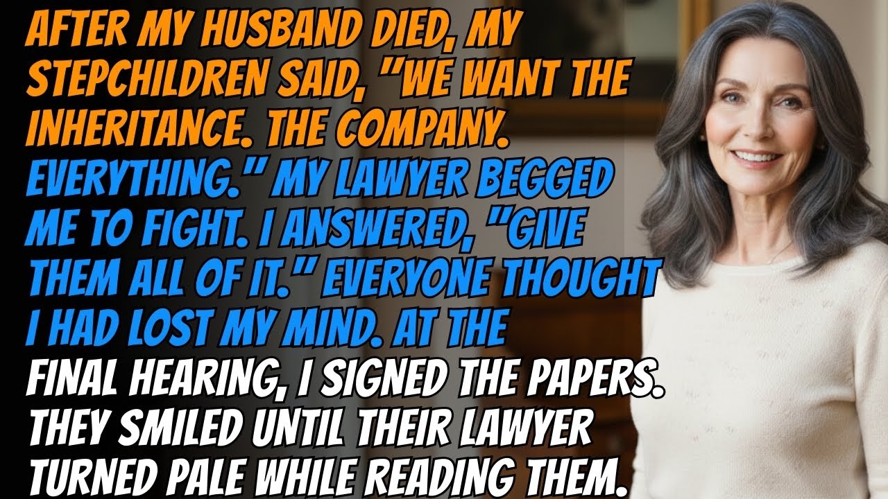 After My Husband Died, My Stepchildren Took Everything 💔 Until The Day Truth Hit Back