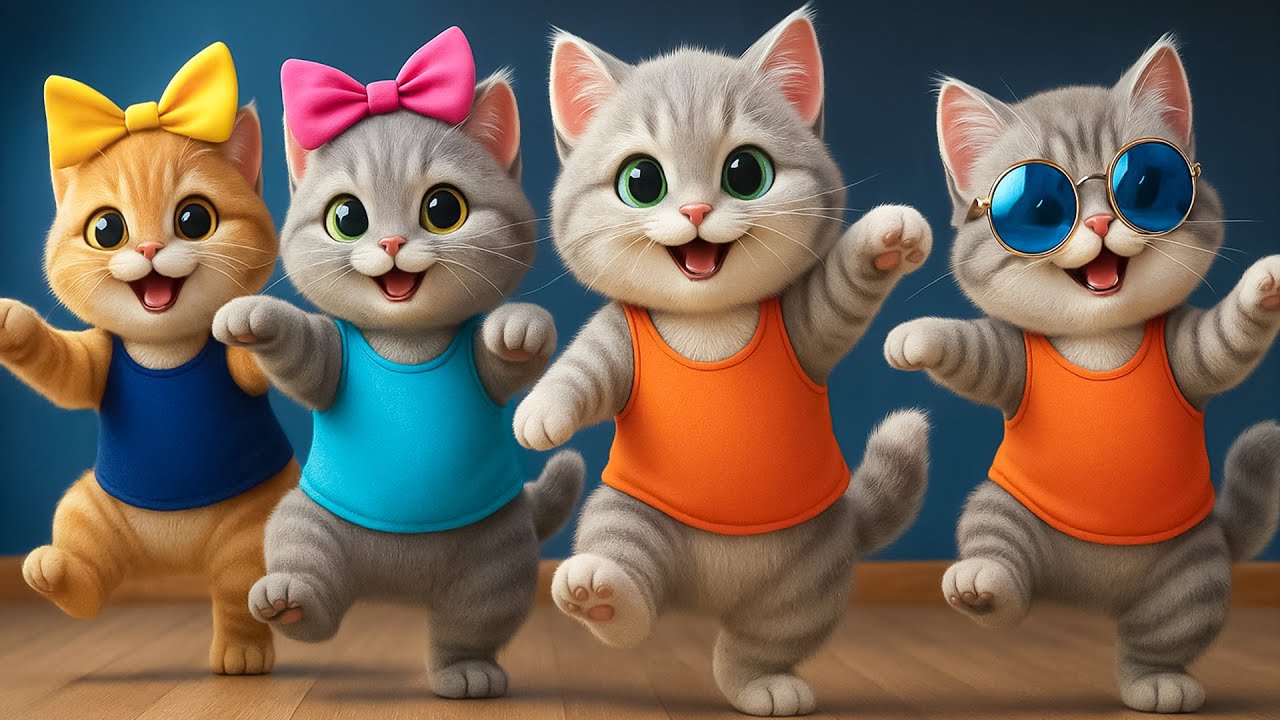 𝑵𝒆𝒘 Dudi Dudi Dam Dam Dance | Dodi Dodi Dum Dum Kids Dance | Funny Kitten Kids Videos | Baby Rhymes