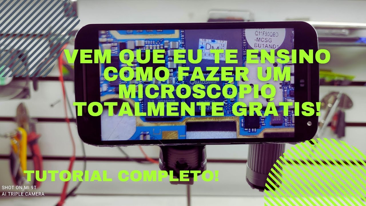 Tutorial como fazer um microscópio caseiro 0800 mega top blaster!