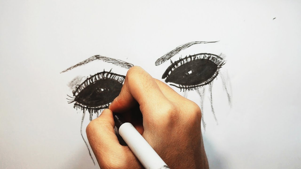 How to draw demonic eyes inspired by Brand's