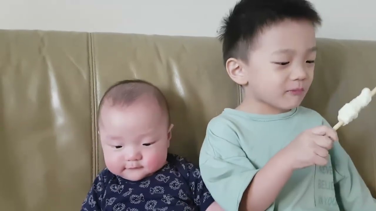 #4세형#0세동생 군기잡는 형님