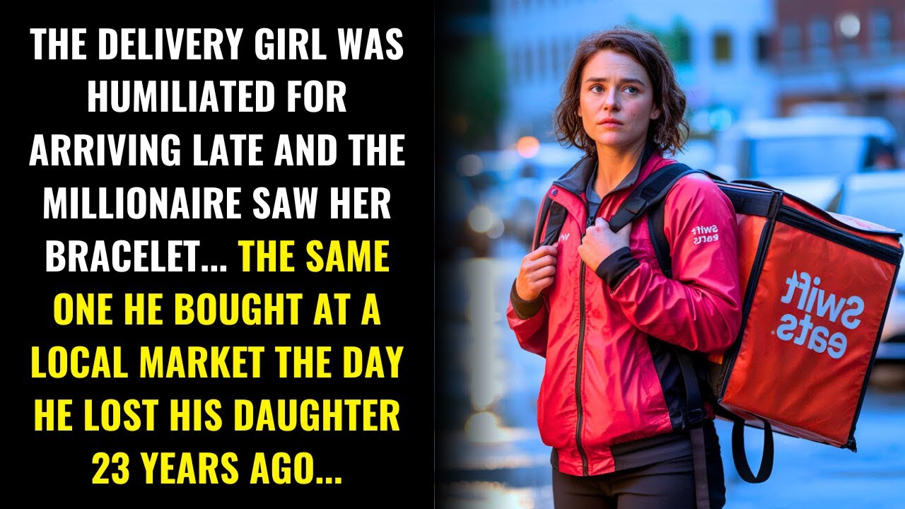 THE MILLIONAIRE SAW ON THE DELIVERY GIRL A BRACELET THAT BELONGED TO HIS MISSING DAUGHTER...