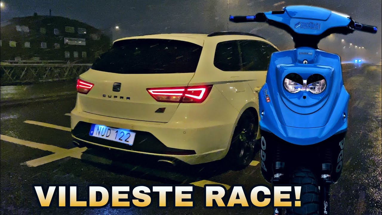 JEG DELTAGER I ET U-LOVLIGT DRAGRACE// SEAT CUPRA VS TUNET PGO HOT50 - ATHENA RACING 70cc