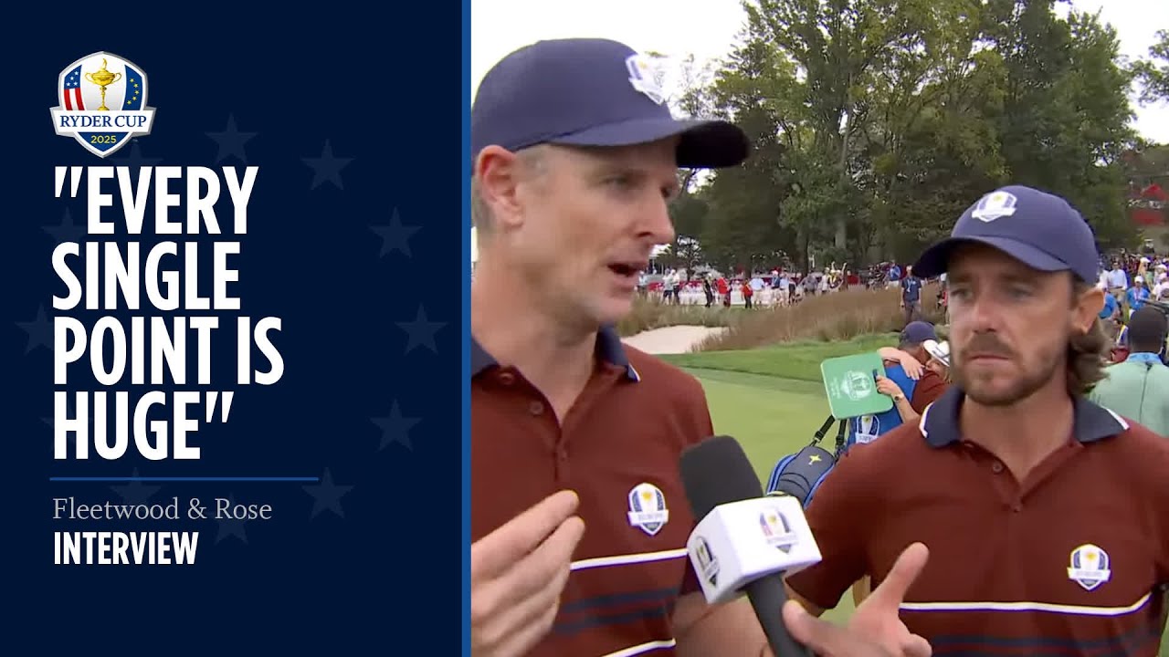 Fleetwood & Rose Interview | Saturday Four-balls | 2025 Ryder Cup